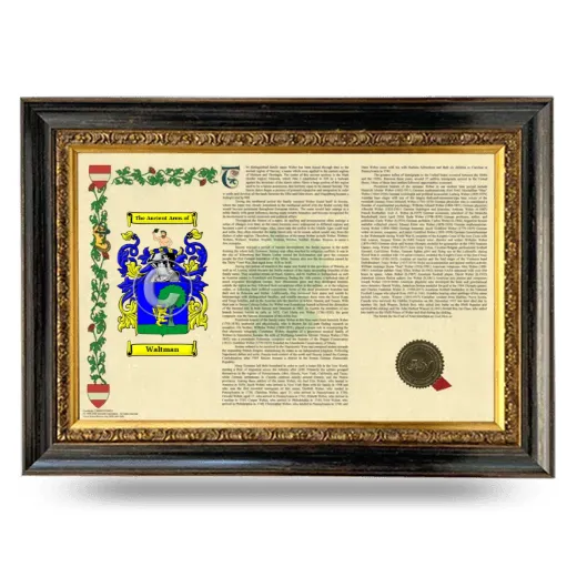 Waltman Armorial Landscape Framed - Heirloom
