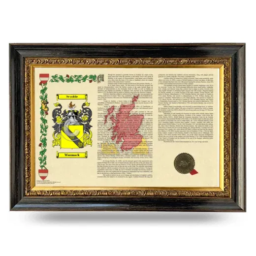 Warmack Armorial Landscape Framed - Heirloom