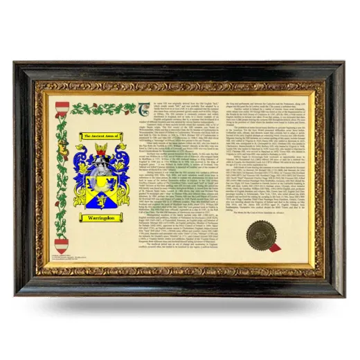 Warringdon Armorial Landscape Framed - Heirloom