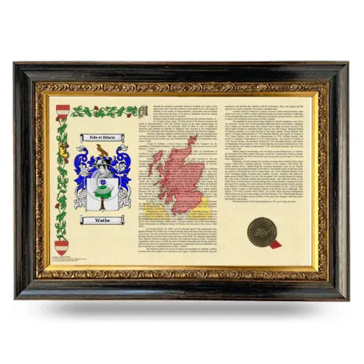 Wathe Armorial Landscape Framed - Heirloom