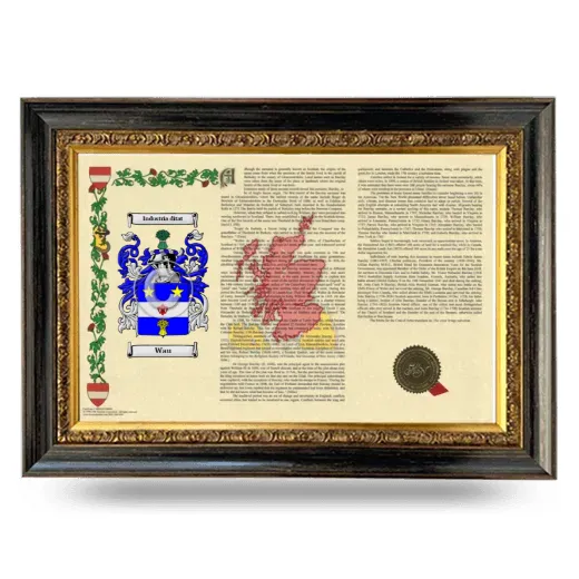 Wau Armorial Landscape Framed - Heirloom