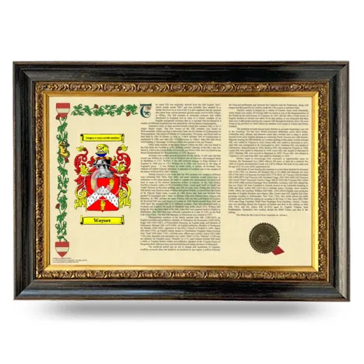Wayner Armorial Landscape Framed - Heirloom