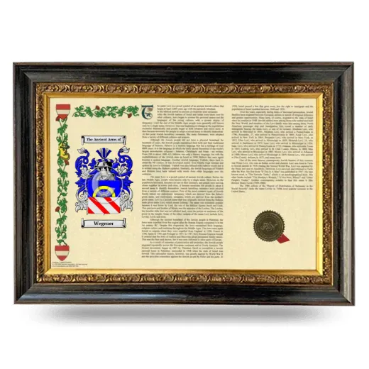 Wegener Armorial Landscape Framed - Heirloom