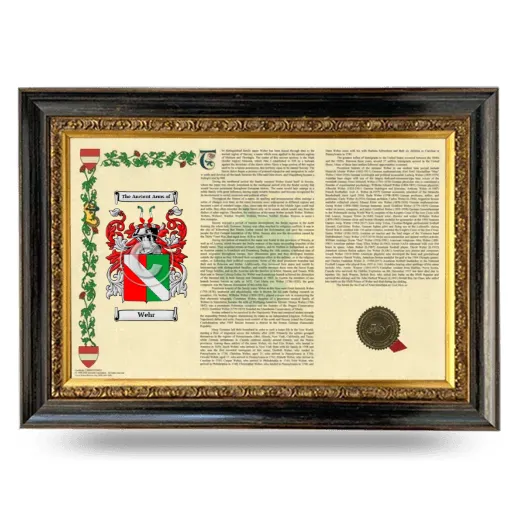 Wehr Armorial Landscape Framed - Heirloom