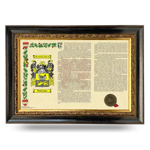 Weinmann Armorial Landscape Framed - Heirloom