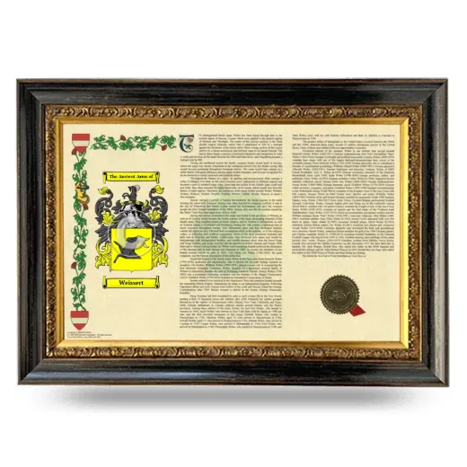 Weissert Armorial Landscape Framed - Heirloom