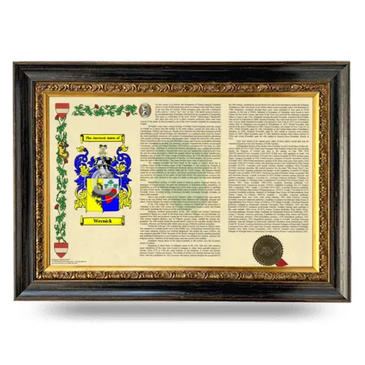 Wernick Armorial Landscape Framed - Heirloom