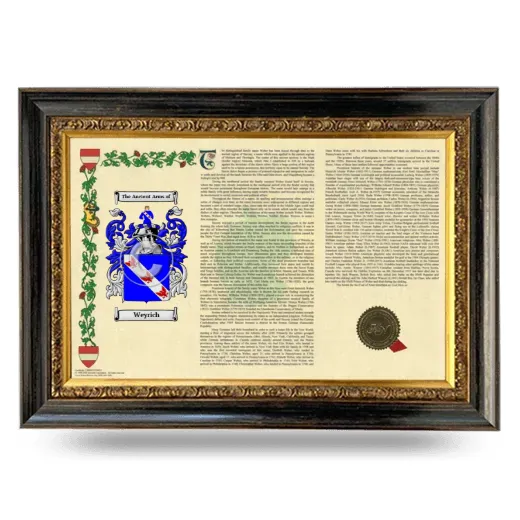 Weyrich Armorial Landscape Framed - Heirloom