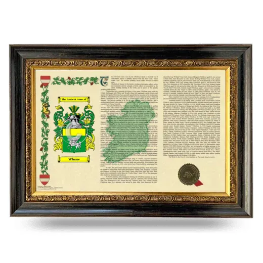 Whane Armorial Landscape Framed - Heirloom