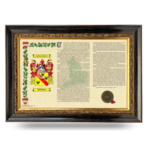 Whitham Armorial Landscape Framed - Heirloom