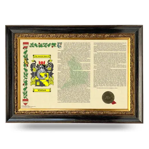 Whitlock Armorial Landscape Framed - Heirloom