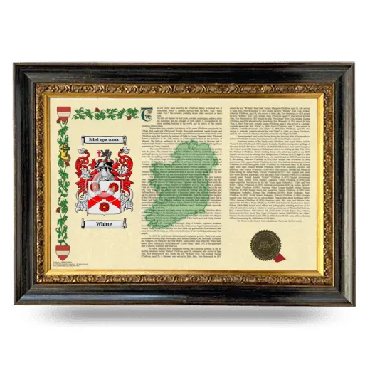 Whitte Armorial Landscape Framed - Heirloom