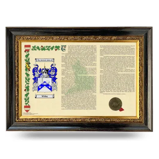 Widay Armorial Landscape Framed - Heirloom