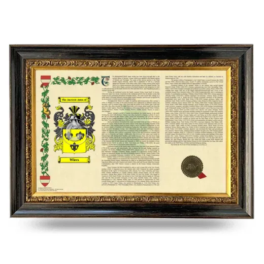 Wiers Armorial Landscape Framed - Heirloom