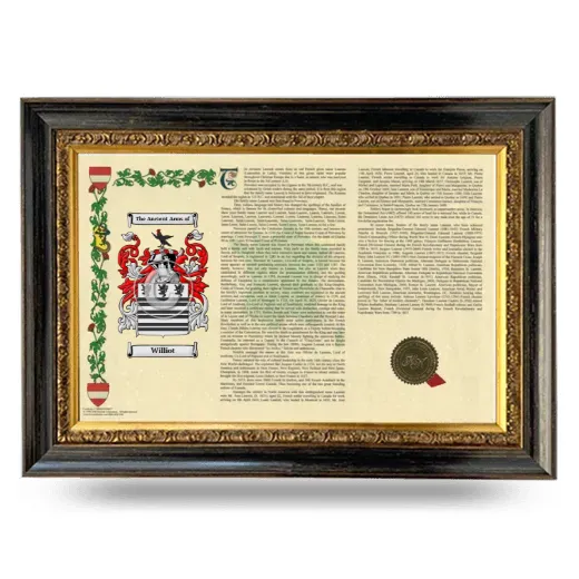 Williot Armorial Landscape Framed - Heirloom