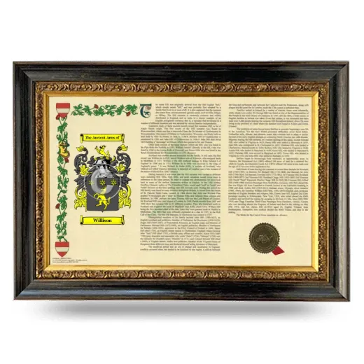Willison Armorial Landscape Framed - Heirloom