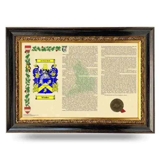 Winden Armorial Landscape Framed - Heirloom
