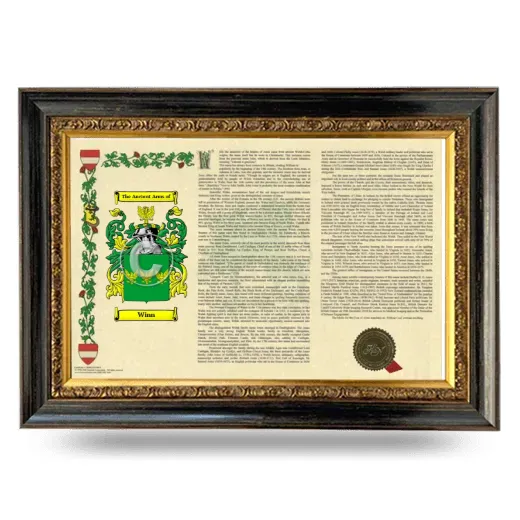 Winn Armorial Landscape Framed - Heirloom