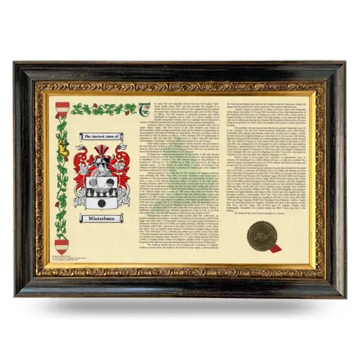 Winterburn Armorial Landscape Framed - Heirloom