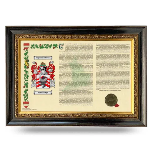 Winthorpe Armorial Landscape Framed - Heirloom