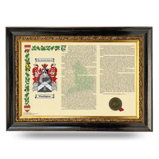 Woodington Armorial Landscape Framed - Heirloom