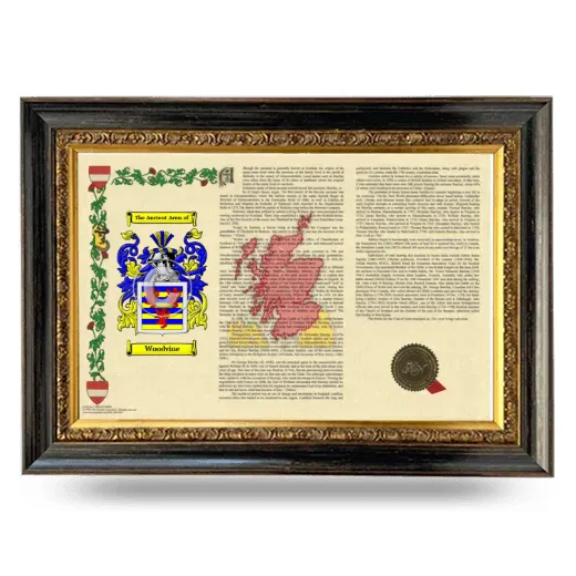 Woodvine Armorial Landscape Framed - Heirloom