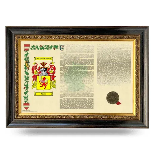 Woss Armorial Landscape Framed - Heirloom