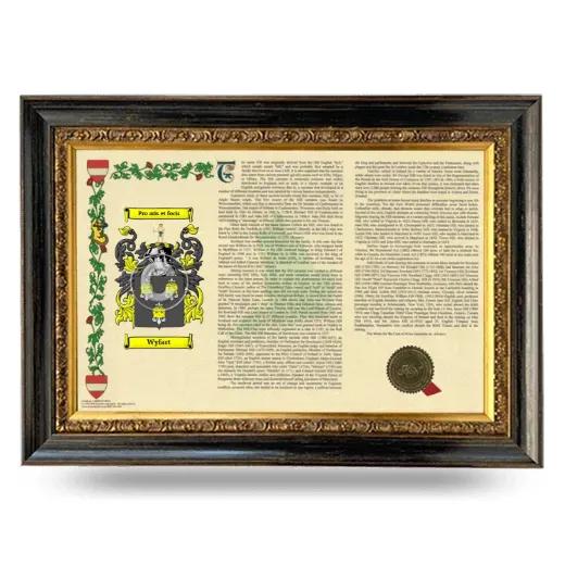 Wyfart Armorial Landscape Framed - Heirloom
