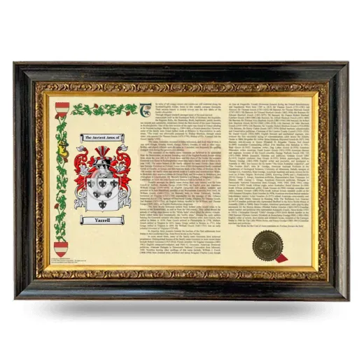Yarrell Armorial Landscape Framed - Heirloom