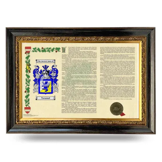 Yarwood Armorial Landscape Framed - Heirloom