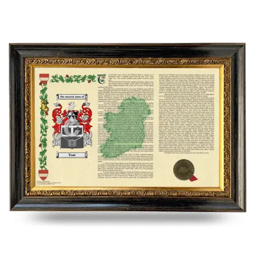 Yeat Armorial Landscape Framed - Heirloom