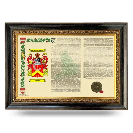 Yemen Armorial Landscape Framed - Heirloom