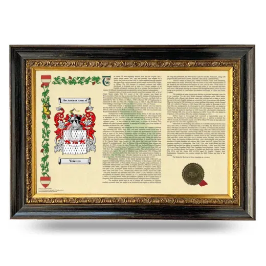 Yokum Armorial Landscape Framed - Heirloom