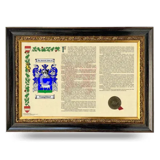 Youngblood Armorial Landscape Framed - Heirloom