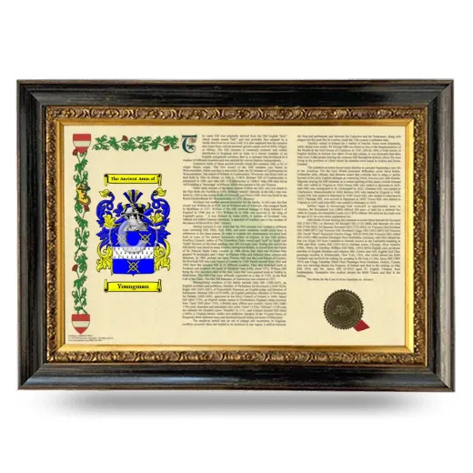 Youngman Armorial Landscape Framed - Heirloom
