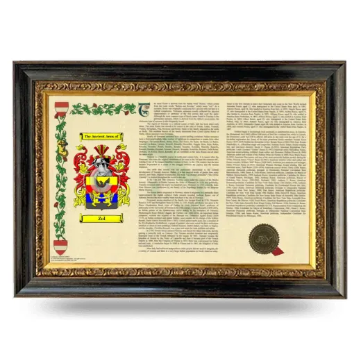 Zol Armorial Landscape Framed - Heirloom
