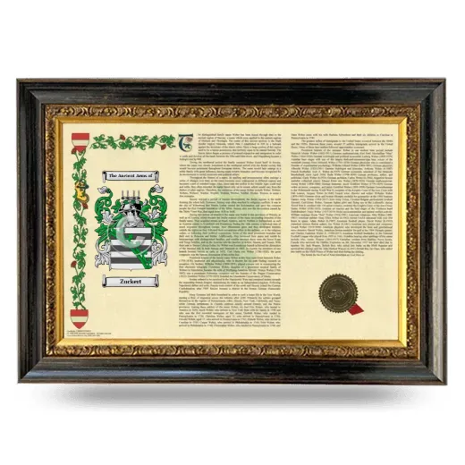 Zuckert Armorial Landscape Framed - Heirloom