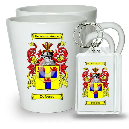 De bosco Pair of Latte Mugs and Pair of Keychains