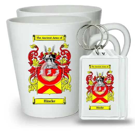 Hincke Pair of Latte Mugs and Pair of Keychains