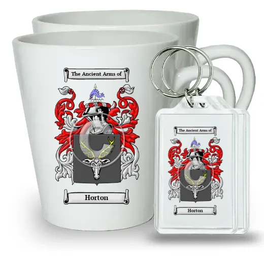 Horton Pair of Latte Mugs and Pair of Keychains