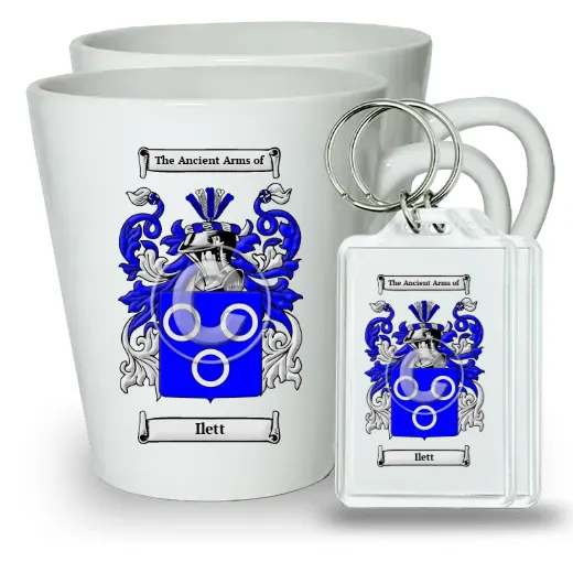 Ilett Pair of Latte Mugs and Pair of Keychains