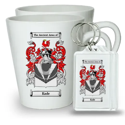 Kade Pair of Latte Mugs and Pair of Keychains