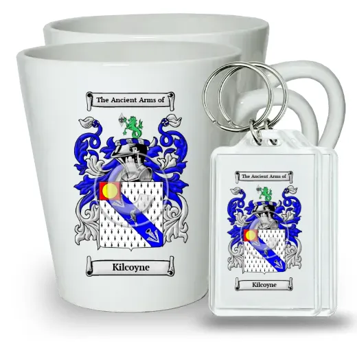 Kilcoyne Pair of Latte Mugs and Pair of Keychains