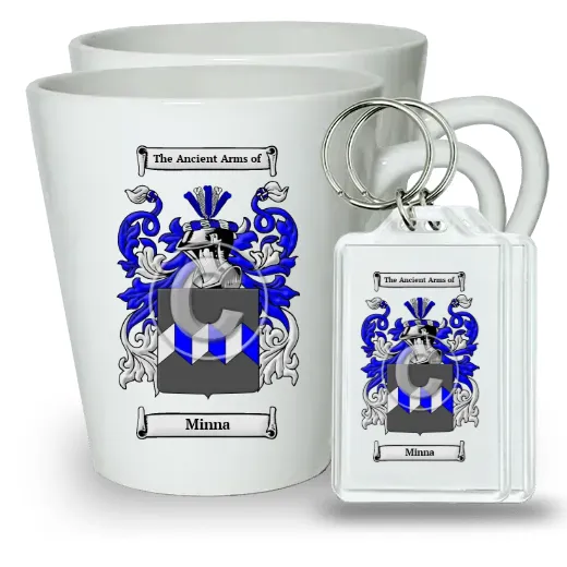 Minna Pair of Latte Mugs and Pair of Keychains