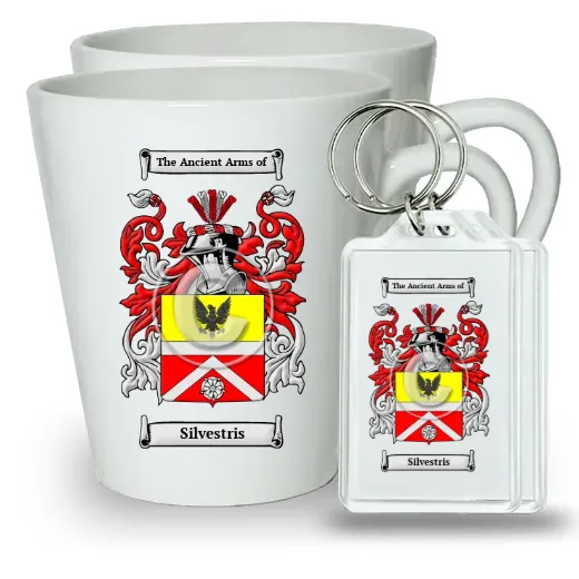 Silvestris Pair of Latte Mugs and Pair of Keychains