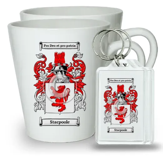 Stacpoole Pair of Latte Mugs and Pair of Keychains