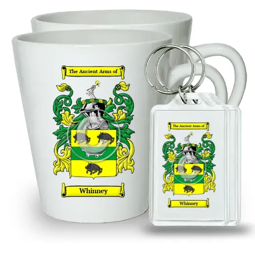 Whinney Pair of Latte Mugs and Pair of Keychains