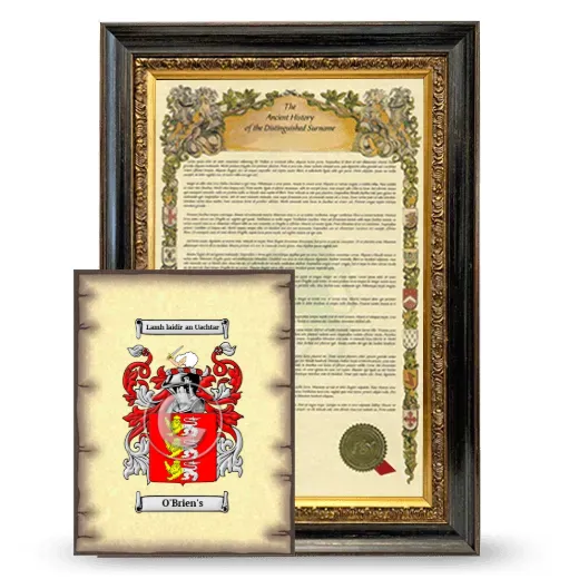 O'Brien's Framed History and Coat of Arms Print - Heirloom
