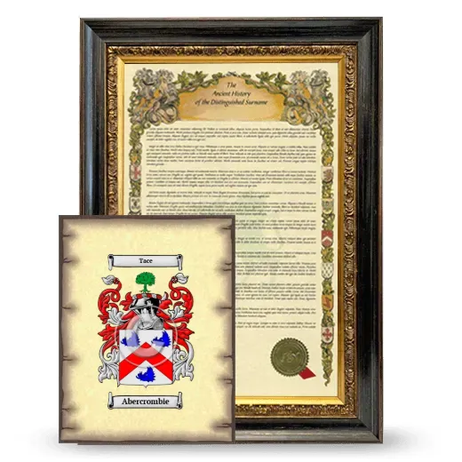 Abercrombie Framed History and Coat of Arms Print - Heirloom
