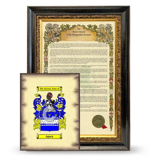 Agacy Framed History and Coat of Arms Print - Heirloom